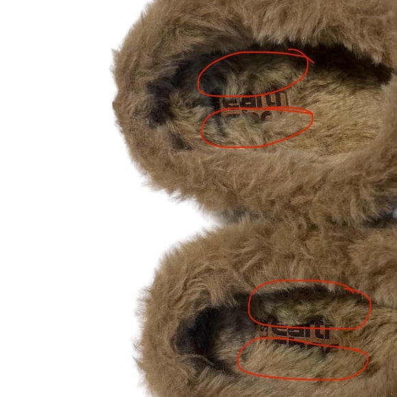 Earth Kalso Technology Size 8 Cream Furry Brown Leather Slide Clog - Picture 6 of 6